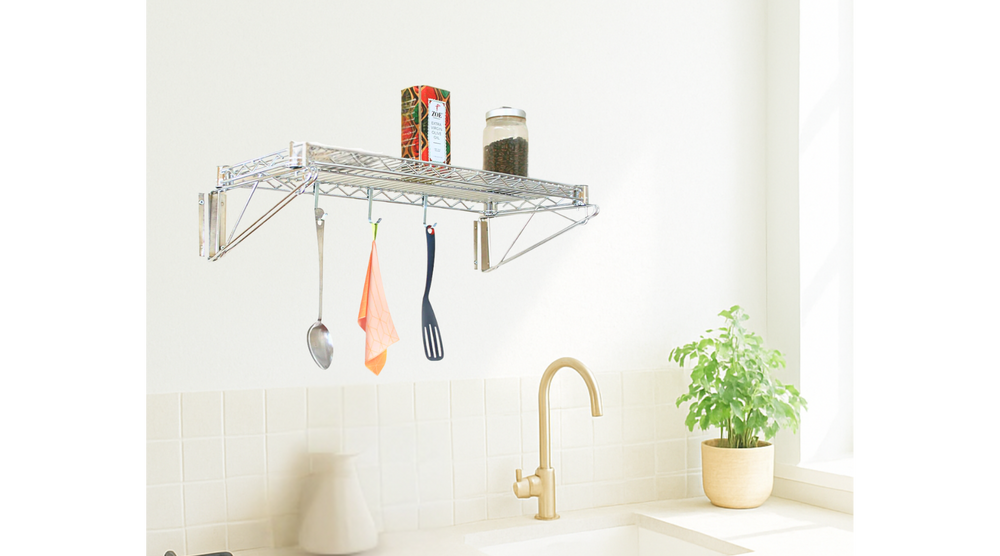 Maximize Space with Wall Mounted Wire Shelving