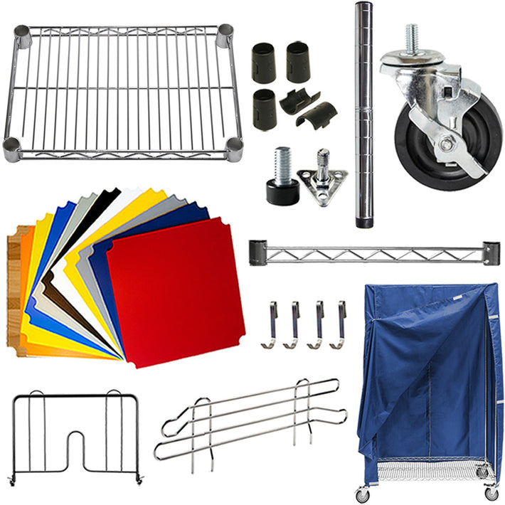 Heavy Duty Wire Shelving Accessories