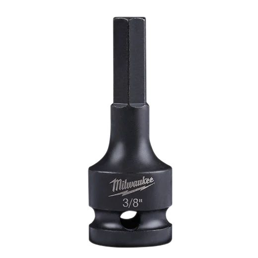Milwaukee SHOCKWAVE Impact Duty Lineman's 1/2" Drive 3/8" Hex Bit Socket (49-66-5142)