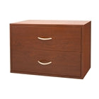 Organized Living freedomRail O-Box 2 Drawer - Modern Cherry