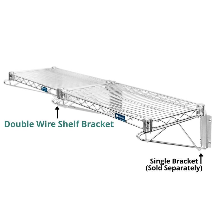 Double Wire Shelf Brackets