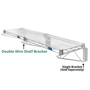 Double Wire Shelf Brackets