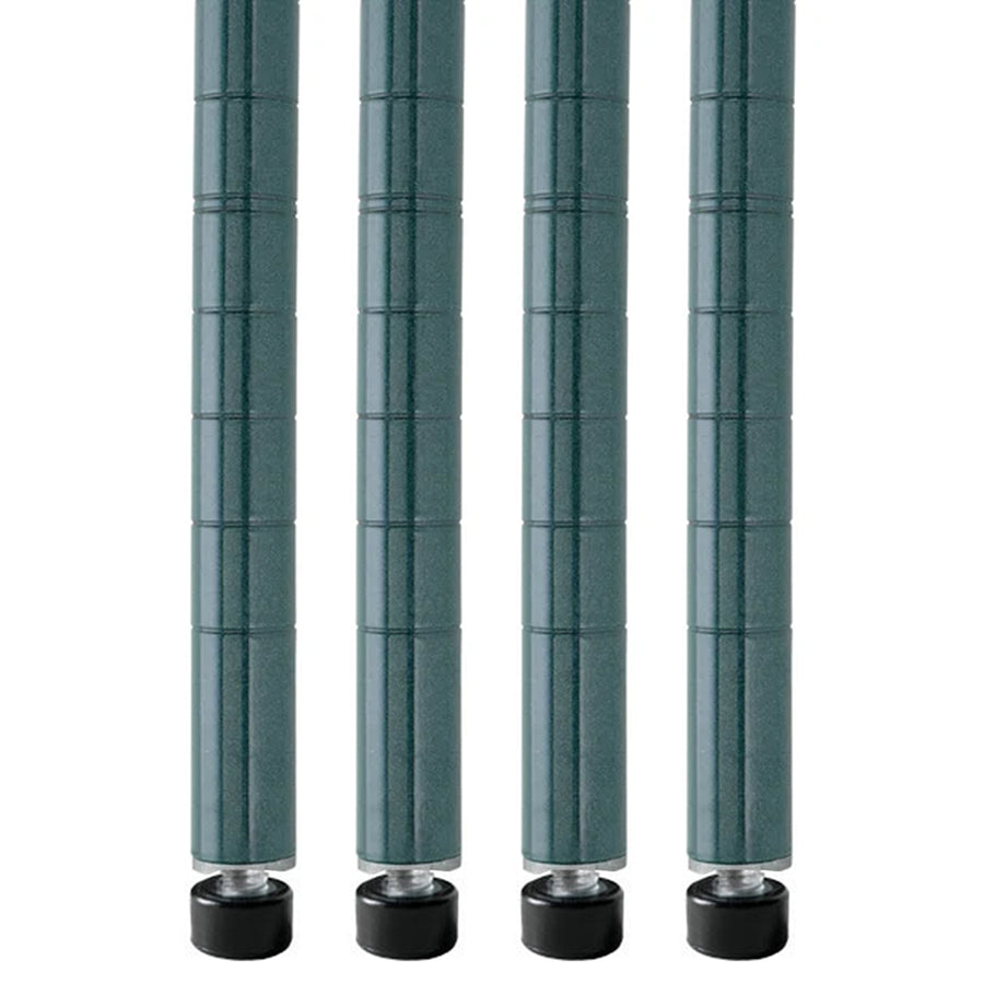 Green Wire Shelving Posts - 4-Pack