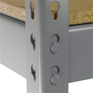 Lyon 12"d 4-Shelf Heavy-Duty Boltless Shelving Starter Units - Gray