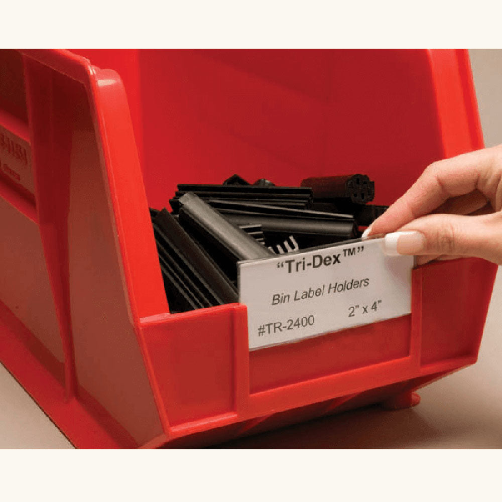 Clear Tri-Dex Label Holders - 25pk