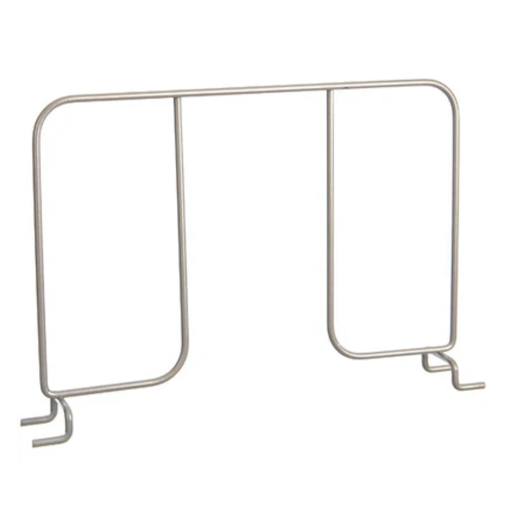 12" Ventilated Shelf Divider - Nickel