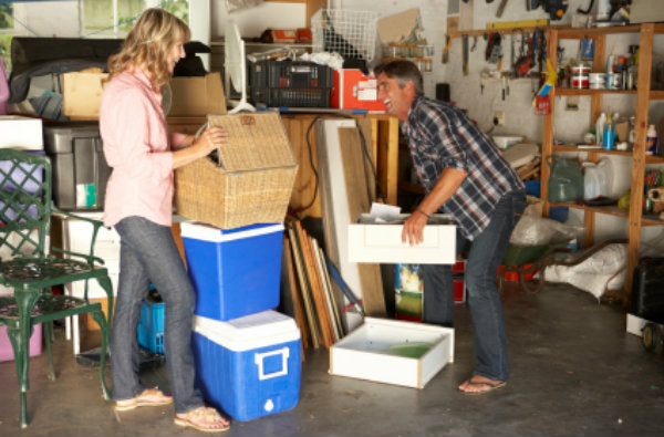 decluttering in garage
