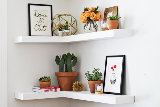 Uses for Floating Corner Shelves