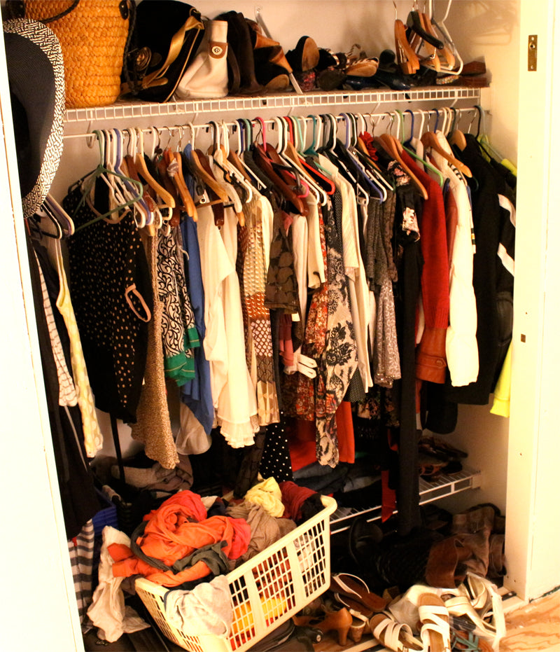 Messy Cluttered Closet