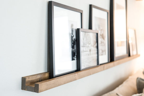 The Difference Between Picture Ledges & Floating Wall Shelves
