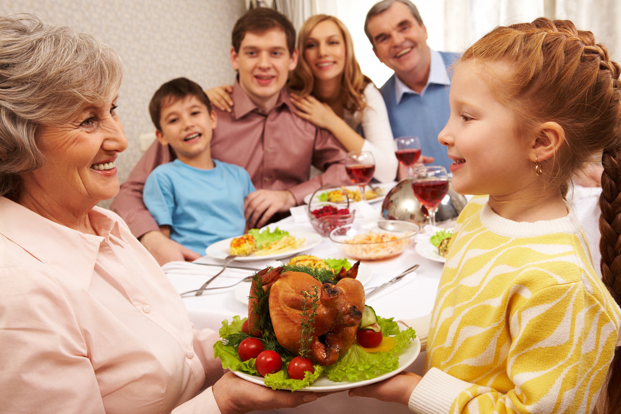 family at thanksgiving