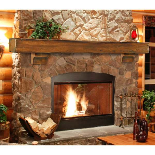 reclaimed wood fireplace mantel shelves