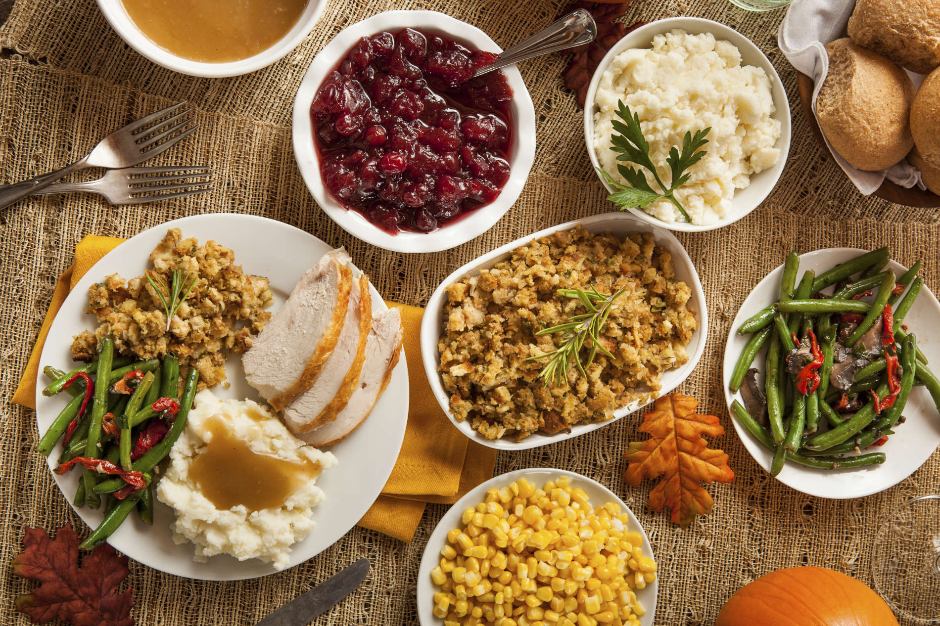 Homemade Turkey Thanksgiving Dinner
