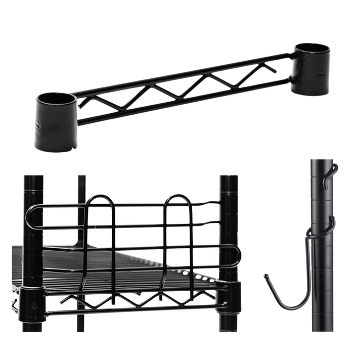 Black Wire Shelving Accessories