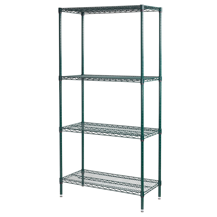 Olympic Rust-Resistant Green Wire Shelving