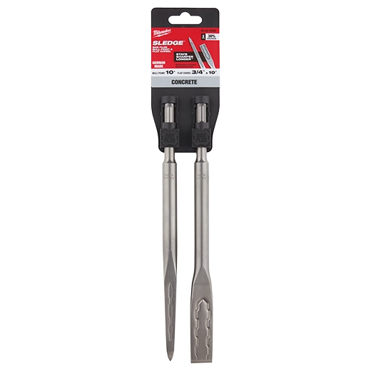 Milwaukee SDS Plus SLEDGE™ Bull Point & Flat Chisel (2 PK) (48-62-6080)