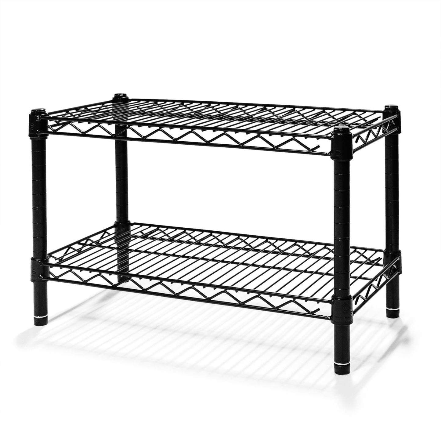 12"d x 14"h Black Wire Shelving w/ 2 Shelves