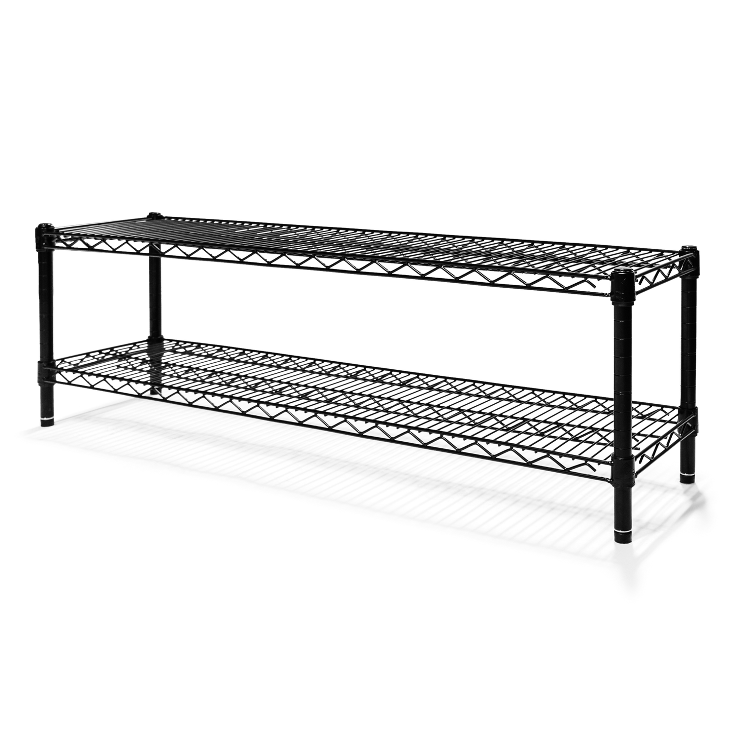 12"d x 14"h Black Wire Shelving w/ 2 Shelves