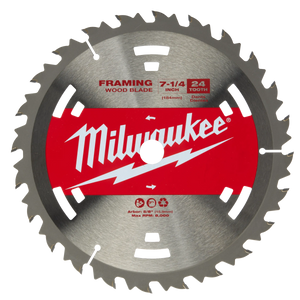 Milwaukee Circular Saw Framing Blades 7-1/4" 24T - 10PK (48-41-0710)
