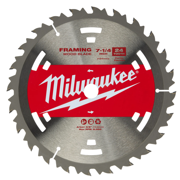 Milwaukee Circular Saw Framing Blades 7-1/4
