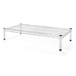 12"d x 6"h Chrome Wire Shelving w/ 1 Shelf