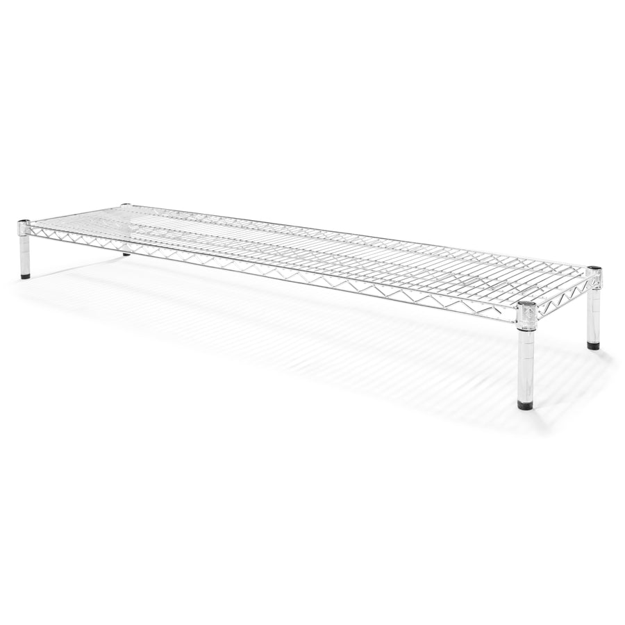 14"d x 6"h Chrome Wire Shelving w/ 1 Shelf