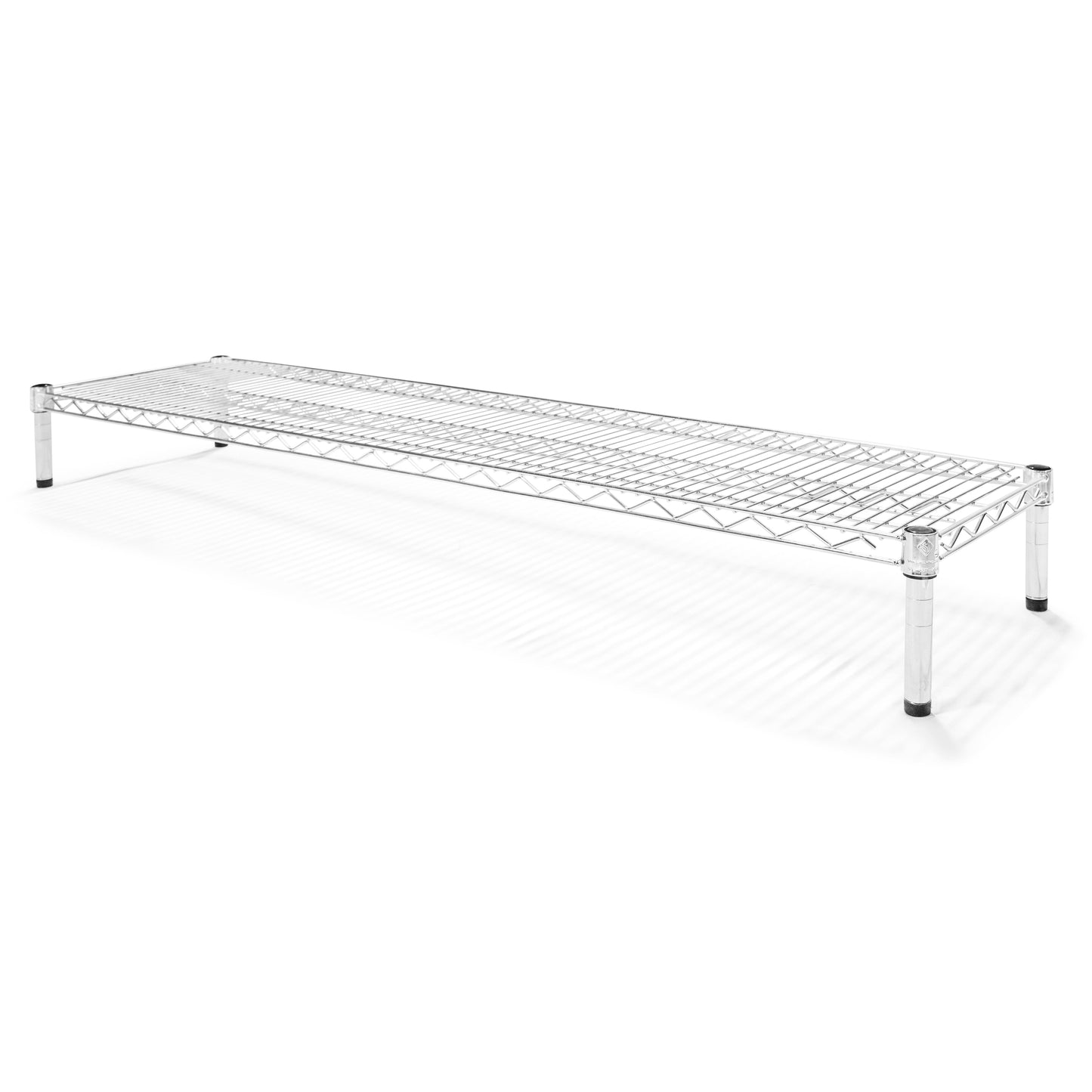 14"d x 6"h Chrome Wire Shelving w/ 1 Shelf