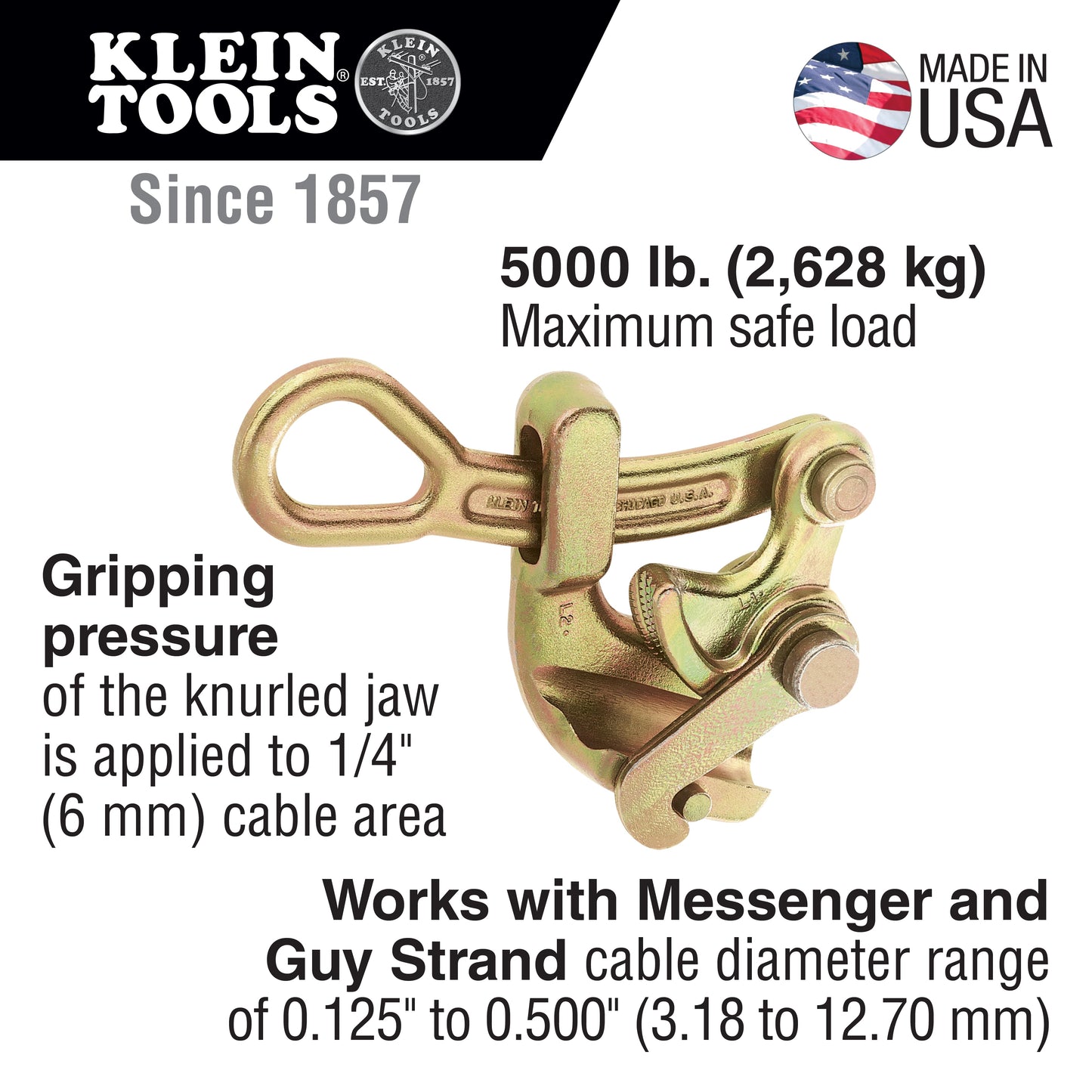Klein Haven's® Cable Grip 0.5-Inch Capacity (1604-20)