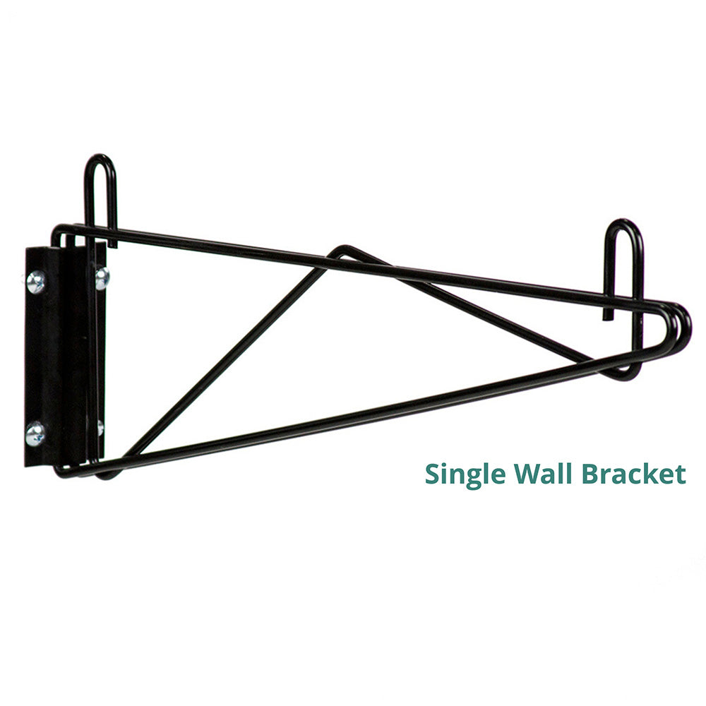 18"d Black Wall Brackets