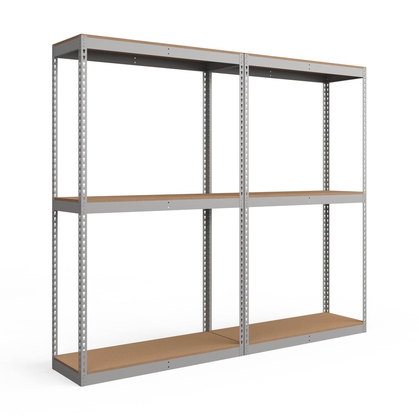 Lyon 18"d 3-Shelf Heavy-Duty Boltless Shelving Add-On Units - Gray