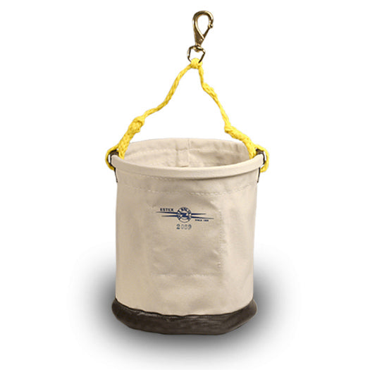 Estex Tool Bucket, 12" x 15" Leather Bottom W/Snap (2069)