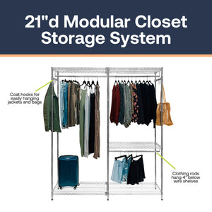 21"d Modular Closet Storage System