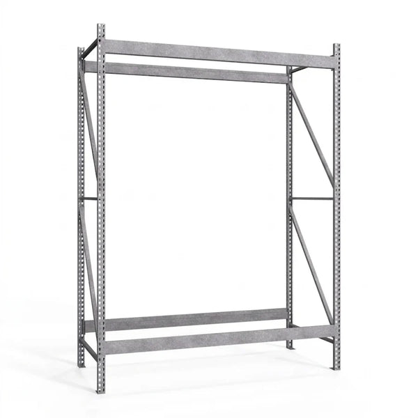 2-Tier Galvanized Teardrop Pallet Rack Starter Units - 48