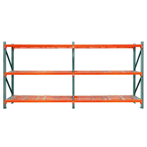 3-Tier Teardrop Pallet Rack Add-On Units w/ Wire Decking - Heavy Duty - 48"d x 144"h