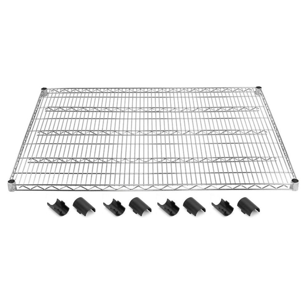 30"d Chrome Wire Shelves with Shelf Clips