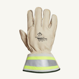 Superior Glove Endura Deluxe Winter Lineman Gloves with 2" Reflective Gauntlet Cuff (365DLX2TL-M)