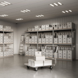 Lyon 36"d 3-Shelf Heavy-Duty Boltless Shelving Add-On Units - Gray