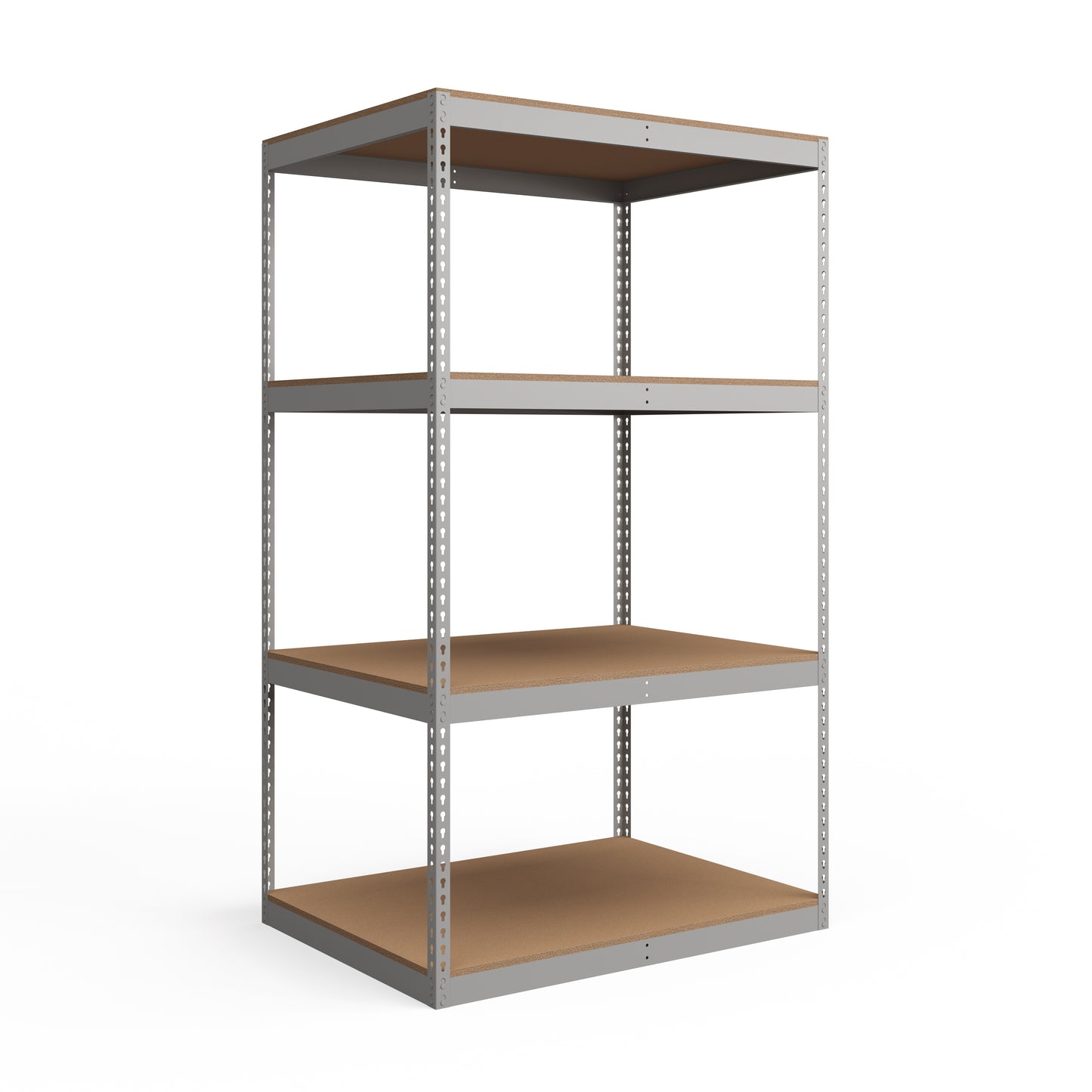 Lyon 36"d 4-Shelf Heavy-Duty Boltless Shelving Starter Units - Gray