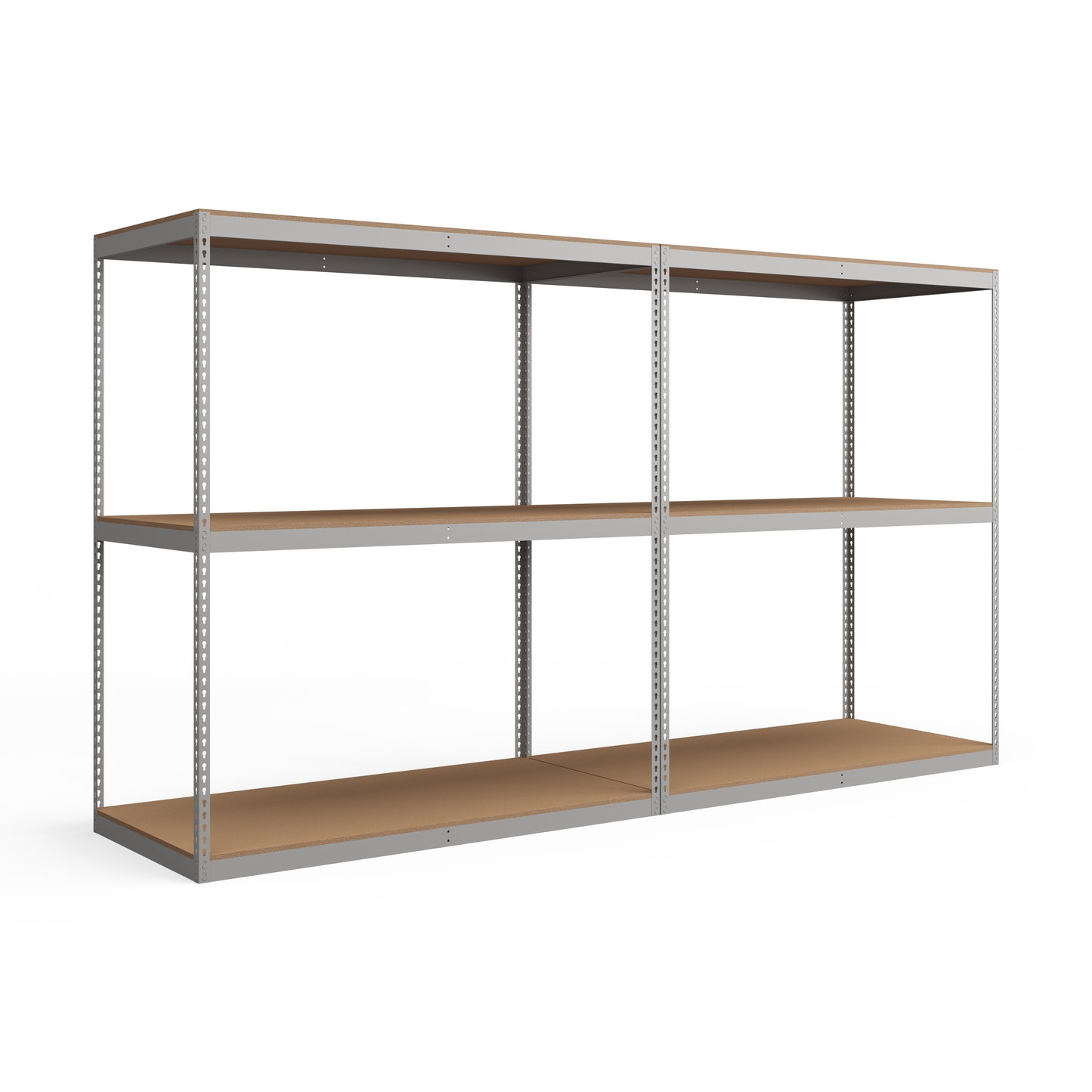 Lyon 48"d 3-Shelf Heavy-Duty Boltless Shelving Add-On Units - Gray