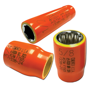 Cementex Deep Wall Socket, 3/8" Square Drive, 5/8", 12 Point (IS38-20L)