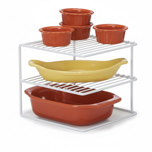 3 Tier Corner Shelf - White