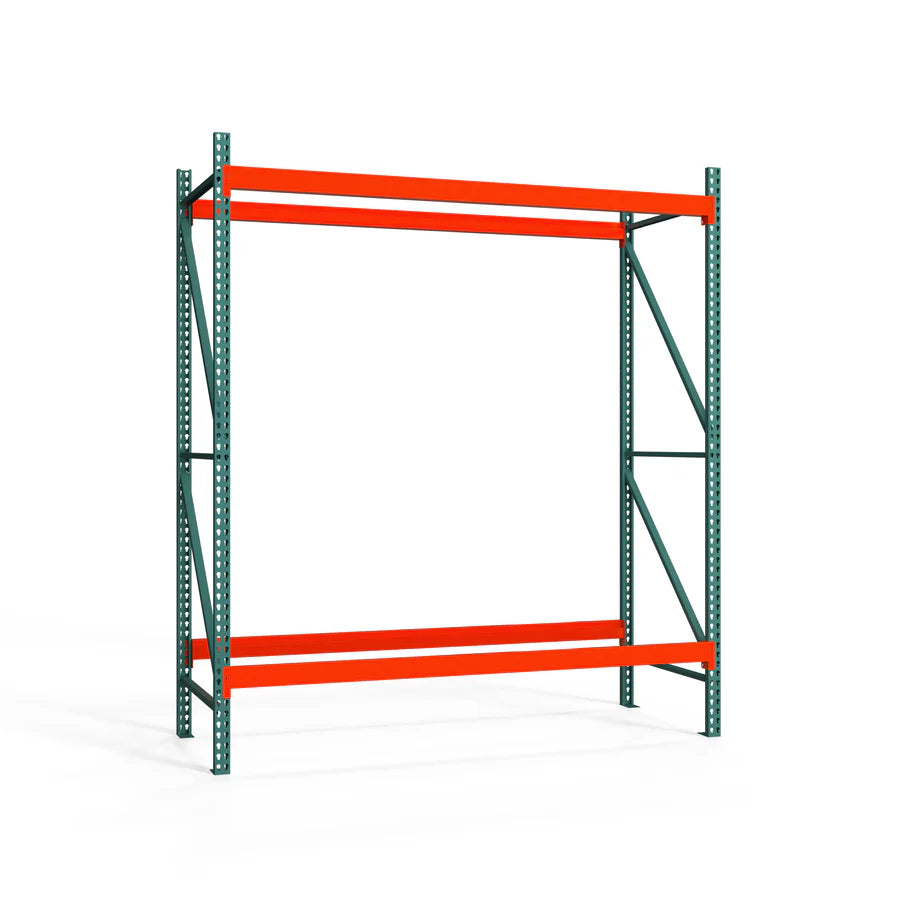 2-Tier Teardrop Pallet Rack Starter Units - 42"d x 120"h