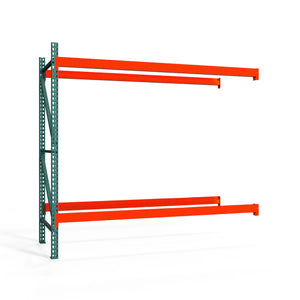 2-Tier Teardrop Pallet Rack Add-On Units - 48"d x 96"h