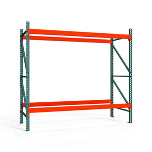 2-Tier Teardrop Pallet Rack Starter Units - 48"d x 96"h