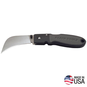 Klein Lockback Knife, 2-5/8-Inch Hawkbill Blade, Black Handle (44005)