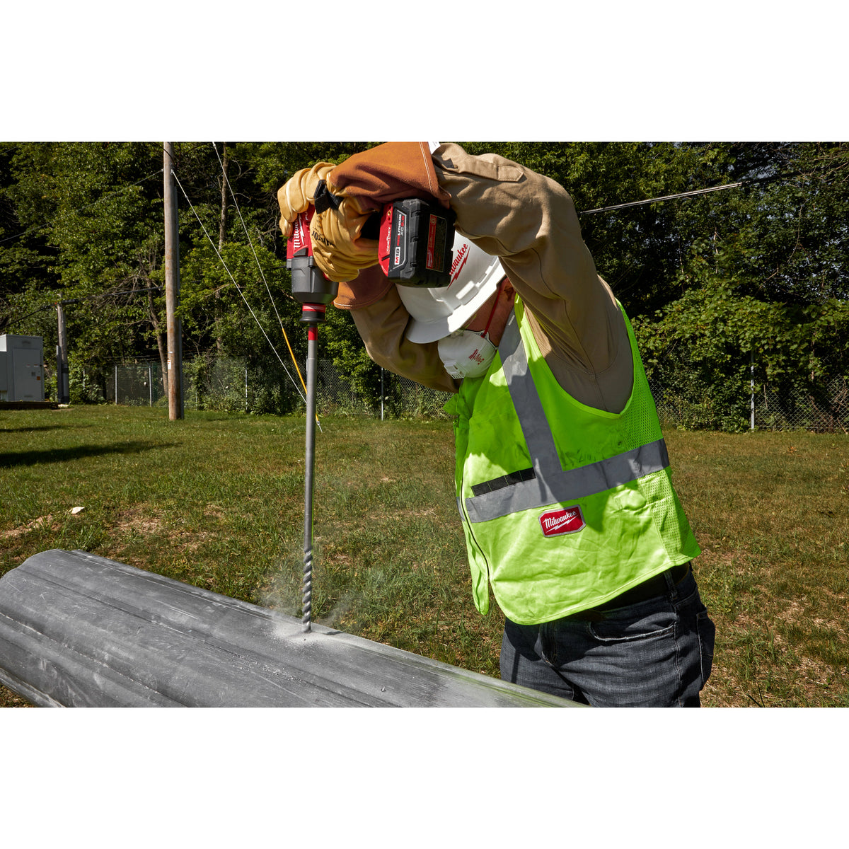 Milwaukee 9/16"x12" SHOCKWAVE™ IMPACT DUTY™ Lineman's Fiberglass Drill Bit (48-13-7703)