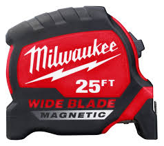 Milwaukee 25ft Wide Blade Magnetic Tape Measure (48-22-1225M)