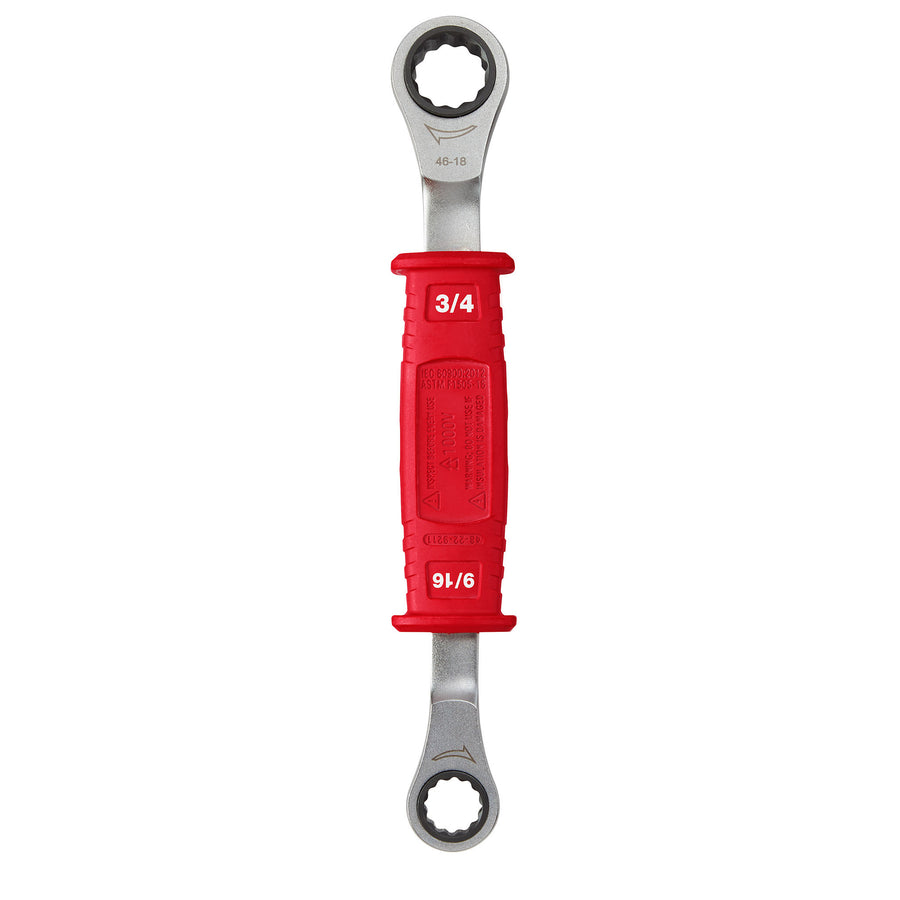 Milwaukee Lineman’s 2in1 Insulated Ratcheting Box Wrench (48-22-9211)