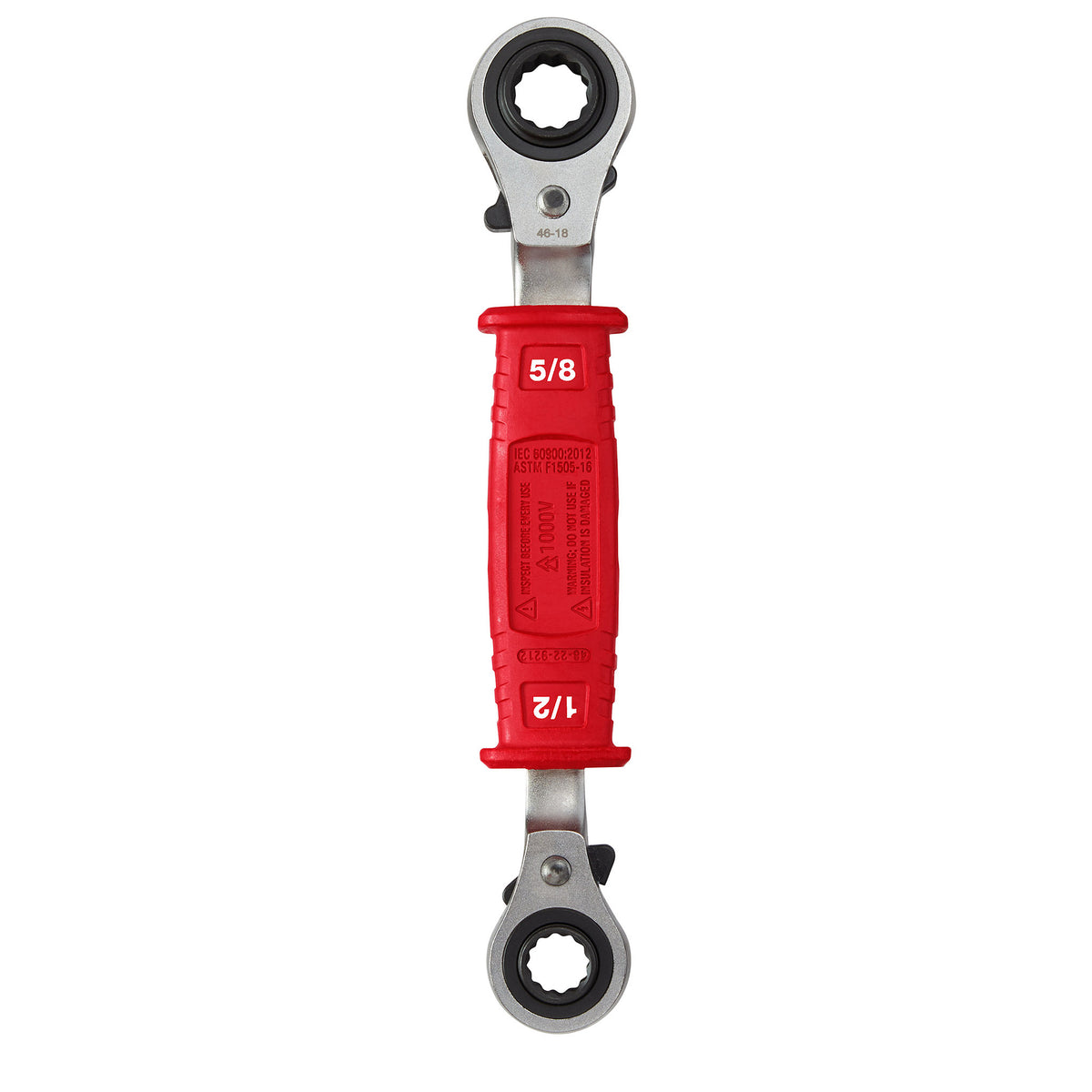 Milwaukee Lineman’s 4in1 Insulated Ratcheting Box Wrench (48-22-9212)