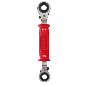 Milwaukee Lineman’s 4in1 Insulated Ratcheting Box Wrench (48-22-9212)